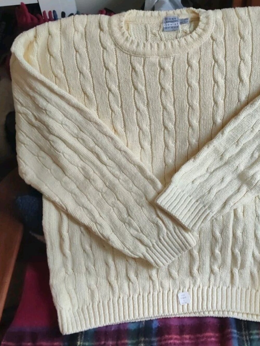 NWT Vintage Tony Lambert Design Group Men's Large Sweater Made In USA